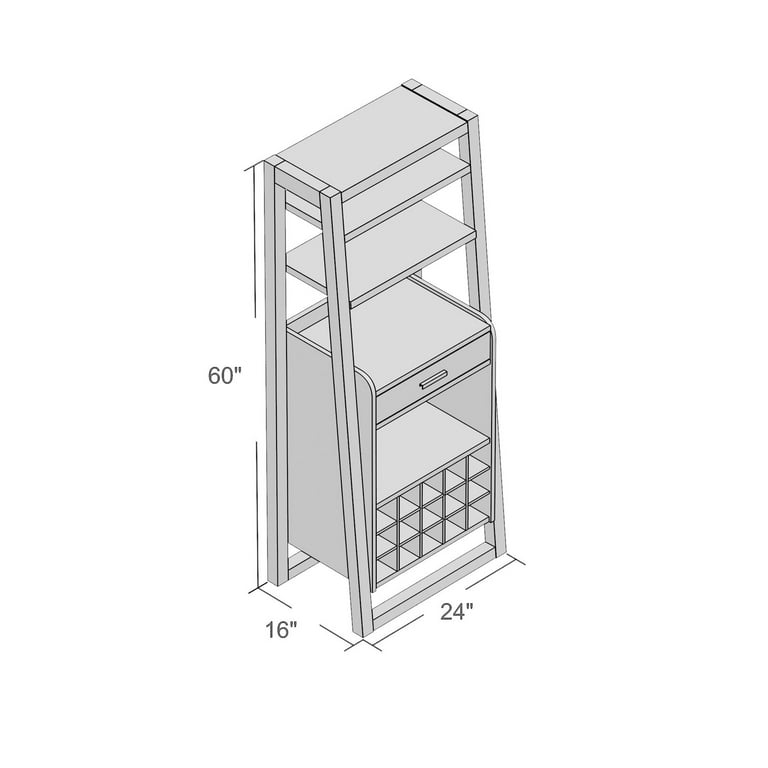 Addingrove Bar with Wine Storage Countertop Material Laminate 9 Walmart