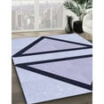 thumbnail image 3 of Ahgly Company Machine Washable Indoor Square Transitional Very Peri Purple Area Rugs, 5' Square, 3 of 7