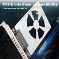thumbnail image 4 of U.2 SFF-8639 To PCI-EX4 Expansion Card 4000Mb/s High Speed PCIe X4/X8/X16 Slot PCI-E Adapter Card Support U2 NVME SSD GEN4 1pc, 4 of 6