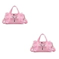 thumbnail image 2 of relayinert Tonneaux Sac à Dos Tendance et Résistant aux Rayures Articles Sûrs Durables Vêtements Chaussures Robe Sac à Main Rose long Fil 2Set, 2 of 6