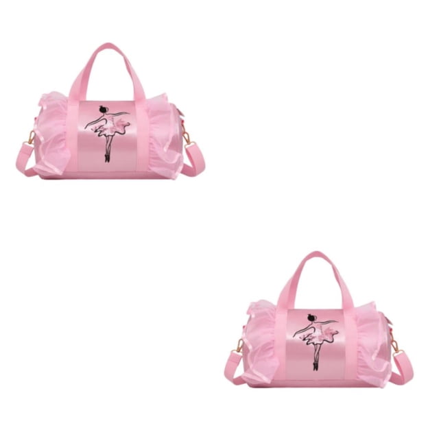 maskred Cloth Fashion Shoulder Bag Portable And Comfortable On Go And Hardware Pull Head Is Smooth Pink long yarn 2Set