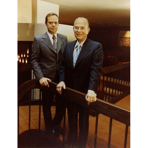 Fred Turner B. 1933 And Ray Kroc 1902-1984 The Executive Leaders Of Mcdonald'S Corporation Ca. 1970S. Mcdonald'S Corp. Photo. History (24 x 36)