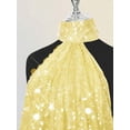 thumbnail image 4 of Light Yellow High Neck Backless Mini Bodycon Dress With Sequin Embellishment For Women Club Outfit, 4 of 7