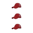 thumbnail image 2 of Wweixi 1/2/3/5 Sporty And Fashionable Baseball Cap - Adjustable Strap For Universal Size Light-weight Summer Hat CC636-4red 3PCS, 2 of 6