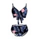 thumbnail image 1 of Traje de baño de dos piezas para mujer, sexy, de pecho alto, con contraste, camisola dividida Fridja  nalpqowj58942, 1 of 4