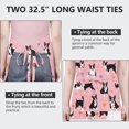 thumbnail image 6 of Boston Terrier Dogs and Flowers Apron-Garden Aprons for Women with Pockets-Cotton Linen Waterproof Kitchen Cooking Gardening Aprons Adjustable for Kitchen,Cooking,BBQ and Salon 33x27 Inch, 6 of 7
