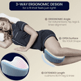 thumbnail image 2 of Contour Legacy Cool Side Sleeper Leg & Knee Wedge Pillow Cushion, 2 of 6