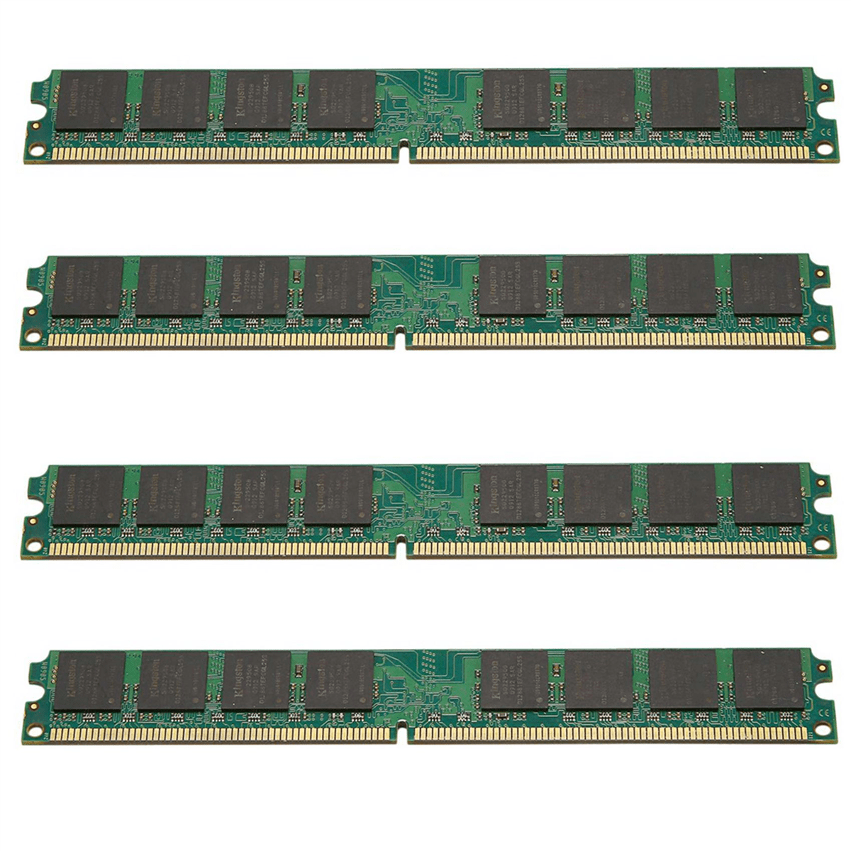 4X 2GB DDR2 RAM Memory 1.8V 800Mhz PC2 6400 PC Ram Memoria for Desktop Memory DIMM 240Pins,4 x DDR2 RAM Memory,green
