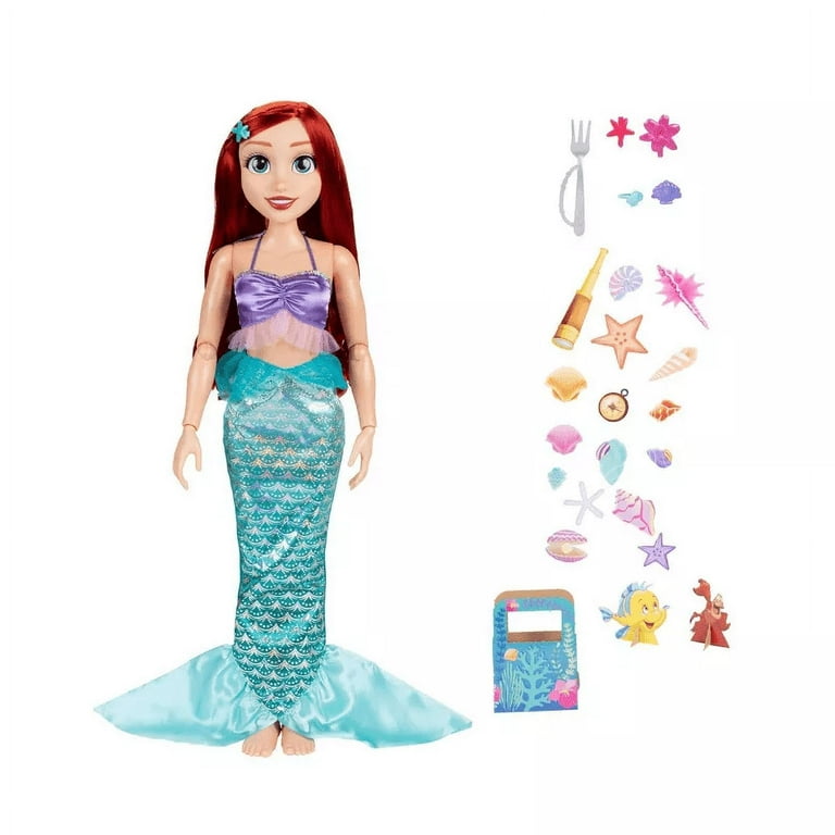 Disney Princess Ariel Playdate Doll, 32' Tall with Accessories