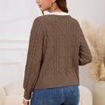 thumbnail image 6 of GYRATEDREAM Women's Long Sleeve Crewneck Button Down Sweaters Knit Cardigan Trendy Ladies Fall Clothes, 6 of 8