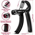 thumbnail image 4 of FitBeast Funny Hand Grip Strengthener Workout Kit (5 Pack) Forearm Grip Adjustable Resistance Hand Gripper, Finger Exerciser, Finger Stretcher, Grip Ring, 4 of 17