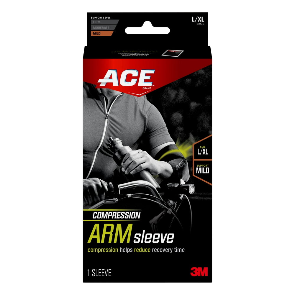 ACE Brand Compression Arm Sleeve, L/XL, Cooling Comfort