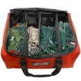 thumbnail image 2 of 20 in. Christmas Storage Bag, Red, Light Strings, 4 Compartments, Carry Handles, Zipper Closure, 2 of 2