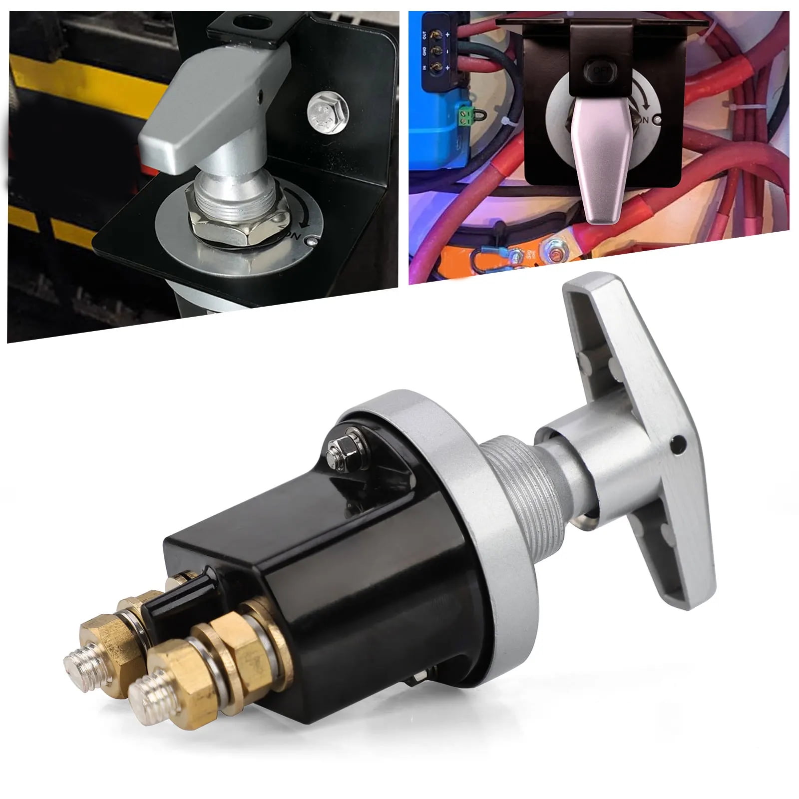 RUISINERY Heavy Duty Battery Disconnect Switchs for Trucks Motorhomes and Boats with High Current Capacity Marine & Automotive Use