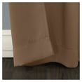 thumbnail image 4 of 54"x95" Blackout Kenneth Energy Saving Grommet Curtain Panel Barley Brown: Modern Polyester Curtain, 4 of 7