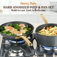 thumbnail image 4 of Granitestone Armor Max 14 Pc Pots and Pans Set Non Stick, Induction Cookware Sets, Kitchen Cookware Sets, Nonstick Cookware Set, Non Stick Pot and Pan Set, Hard Anodized, Oven and Dishwasher Safe, 4 of 10