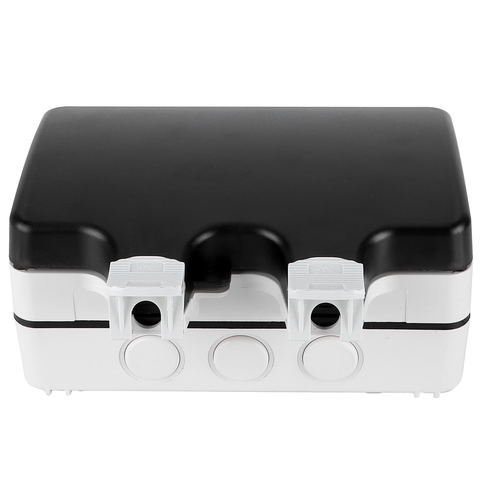 2-Gang Socket Enclosure for Outdoor Use, Durable & Multifunctional, 86 Type Design IP66 Waterproof Junction Box Estrela
