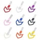 thumbnail image 1 of 4 piezas de anillos con forma de corazón de diablo para manija de automóvil, anillo colgante, anillo de advertencia para parachoques trasero, anillo decorativo para manija de metro, tren, autobús, 1 of 5