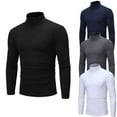 thumbnail image 1 of Men's Casual Slim Fit Basic Tops Knitted Thermal Turtleneck Pullover Sweater, 1 of 6