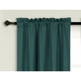 thumbnail image 2 of 1 PAIR R64 hunter blackout elegant lined thermal lined window treatment matte solid color rod pocket easy to hang 35" wide x 84" lenght each panel, 2 of 4