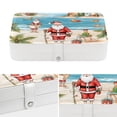 thumbnail image 4 of Santa Claus PU Leather Necklace Organizer Decorative Box with Removable Compartment Portable Necklace Holder, 4 of 6