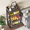 thumbnail image 6 of Tribesigns Wood Fruit and Vegetable Storage Rack, 5-Tier Pull-Out Snack Stand Fruit Basket Stand, Utility Shelf Organizer for Kitchen, Living Room, Bedroom, Grey, 6 of 10