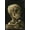 Black Framed Version, variant on Skull of a Skeleton with Burning Cigarette by Vincent van Gogh Wall Poster, 22.375" x 34"