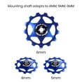 thumbnail image 3 of Bike Rear Derailleur Pulley Bicycle Rear Derailleur Pulley Guide Wheel Multi-tooth Design Universal Fit Anodized Resistant Bike Accessories Chain Drop, 3 of 8