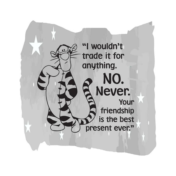 Friendship Forever Quotes Vinyl Wall Design Wall Art Sticker Designs Vinyl Stickers For Home House Walls Rooms Windows Bedroom Decoration Size (12x12 inch)