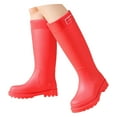 thumbnail image 2 of Women Stylish Rain Boots Waterproof Rubber Boots Durable Slip Resistant Muck Boots Tall Water Fishing Shoes Comfort Knee High Work Outdoor Gardening Farming, 2 of 4