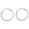 thumbnail image 2 of 14k Yellow or White Gold Endless Hoops Hoop Earrings, 2 of 6