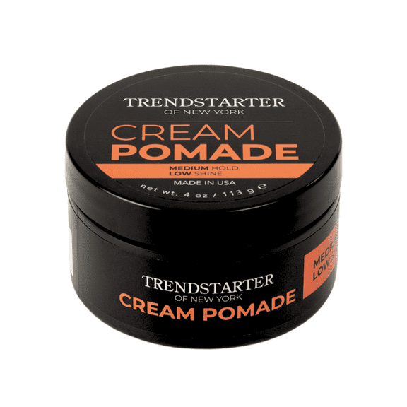 TRENDSTARTER - CREAM POMADE, 4oz - Medium Hold - Low Shine - Water-Based - All-Day Hold Premium Hair Styling Putty Products