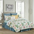 thumbnail image 2 of Shellwood Sound King 3 Piece Quilt Set Summer Beach Ocean Coastal Reversible Machine Washable Lightweight Bedspread Coverlet, 2 of 7