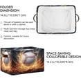 thumbnail image 2 of Baseball Water Fire Foldable Storage Basket for Shelves, Collapsible Sturdy Storage Bin with Handles, Canvas Storage Cube for Organizing Closet 2PC Home Decor, 2 of 7