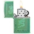 thumbnail image 3 of Zippo Armor High Polish Green Elegant Dragon Pocket Lighter, 3 of 9
