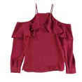 thumbnail image 2 of bar III Blusa tejida con hombros descubiertos para mujer, rosa, mediana, 2 of 2