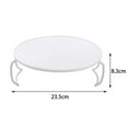 thumbnail image 7 of Round Steaming Rack Accessory Durable Microwave Oven Shelf with Handles Layered Stand PP Household Bracket Multifunction, 7 of 7