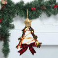 thumbnail image 1 of Coronas navideñas para la puerta de entrada, adorno colgante de ratán navideño con luz LED para decoración de fiestas navideñas, 1 of 7