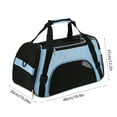 thumbnail image 4 of Sentmoon Dog Carriers for Small Dogs Cats Bag Carrier Pet Carrier Bag Basic Soft Mesh Pet Travel Bag for Small Pet Less Than Portable Stylish Pet Travel Bag Ventilated and Breathable Mesh, 4 of 7