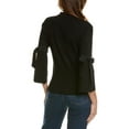 thumbnail image 2 of Anne Klein womens  Bow Sleeve Sweater, xs, Black, 2 of 2