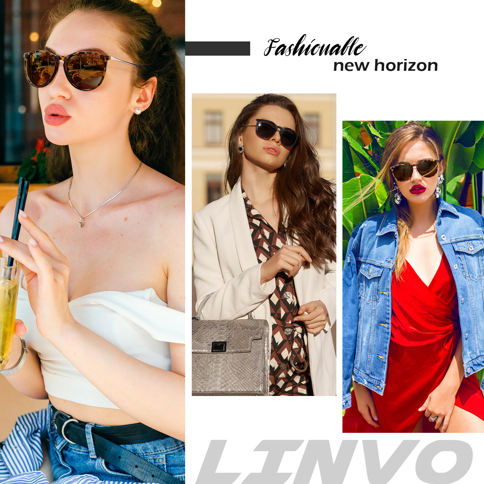 Linvo Round Polarized Tortoise Sunglasses photo 2