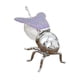 thumbnail image 5 of Tarro de miel de abeja, condimento con cuchara, tarro de miel de abeja para la cena y la cocina violeta plata, 5 of 9