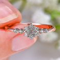 thumbnail image 1 of Anillo de copo de nieve YONGSHENG Flor circón Boda Mujer, 1 of 4