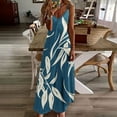 thumbnail image 1 of Drppepioner Robes Femmes Chic Mode Femmes Été Décontracté Uni Col en V Camis Sans Manches Longue Robe Multicolore 14(TTTG), Grande Taille Liquidation, 1 of 5