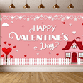 thumbnail image 6 of LUUFILx Valentine's Day Backdrop Banner Party Decoration Love Heart Background Photo Booth Props Event Supplies Home Decor, 6 of 8