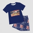 thumbnail image 6 of HCNTES Baby Boy's Outfit Independence Day Theme Cartoon Print Shorts For Litte Girls Casual Outdoor Wear 2 Piece Summer Set For Kids 2T 3T 4T(H03-Pink,5-6 Years), 6 of 7