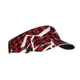 thumbnail image 2 of Kll Sport Sun Visor Hats Ball Caps Empty Top Baseball Sun Cap For Men Women-Christmas Buffalo Plaid, 2 of 8