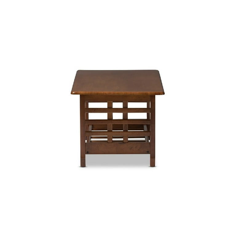 Baxton Studio Larissa Modern Classic Mission Style Cherry Finished Brown Wood Living Room Occasional Coffee Table Baxton Studio Larissa Modern Classic Mission Style Cherry Finished Brown Wood Living Room Occasional Coffee Table