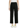thumbnail image 3 of Time and Tru Women's Linen Blend Cropped Cargo Pants, 28" Inseam, Size XS-XXXL, 3 of 5