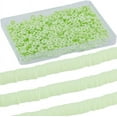 thumbnail image 1 of 1 caja de más de 1000 cuentas Heishi verdes de 6 mm, planas, de arcilla polimérica, a granel, en formato mini, pequeñas, redondas, de repuesto, espaciadores de vinilo, cuentas sueltas., 1 of 6